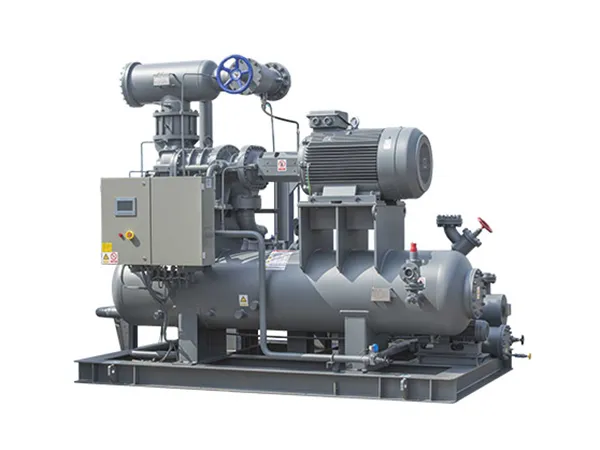 Unit Kompresor Sekrup Dua-Tahap Tipe Terbuka, Terpasang Terpisah pada Skid